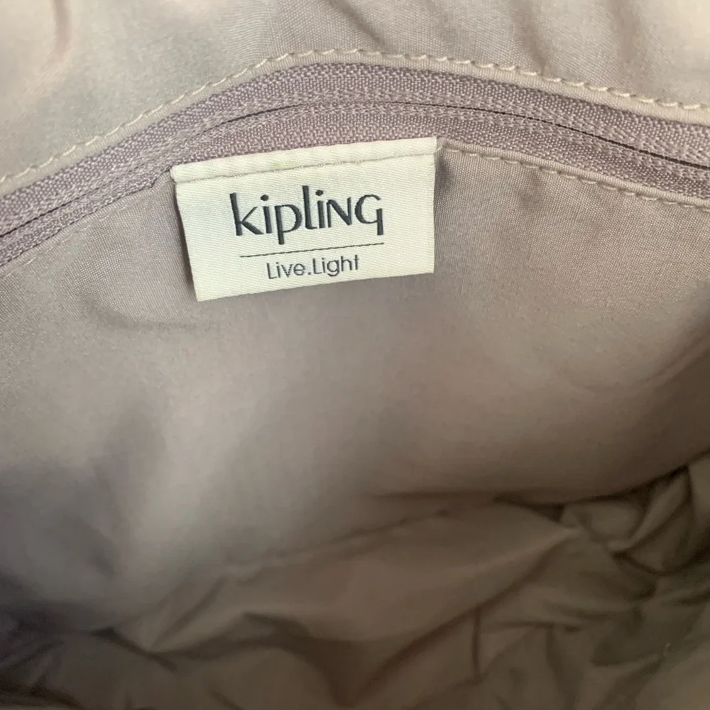 Kipling purse shoulder crossbody adjustable strap messenger confetti pattern